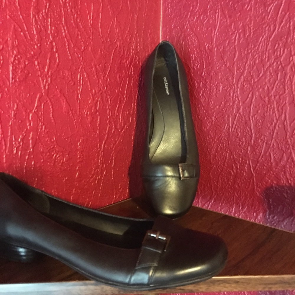 Croft & Barrow Leather Ballet Flat Buckle 9.5